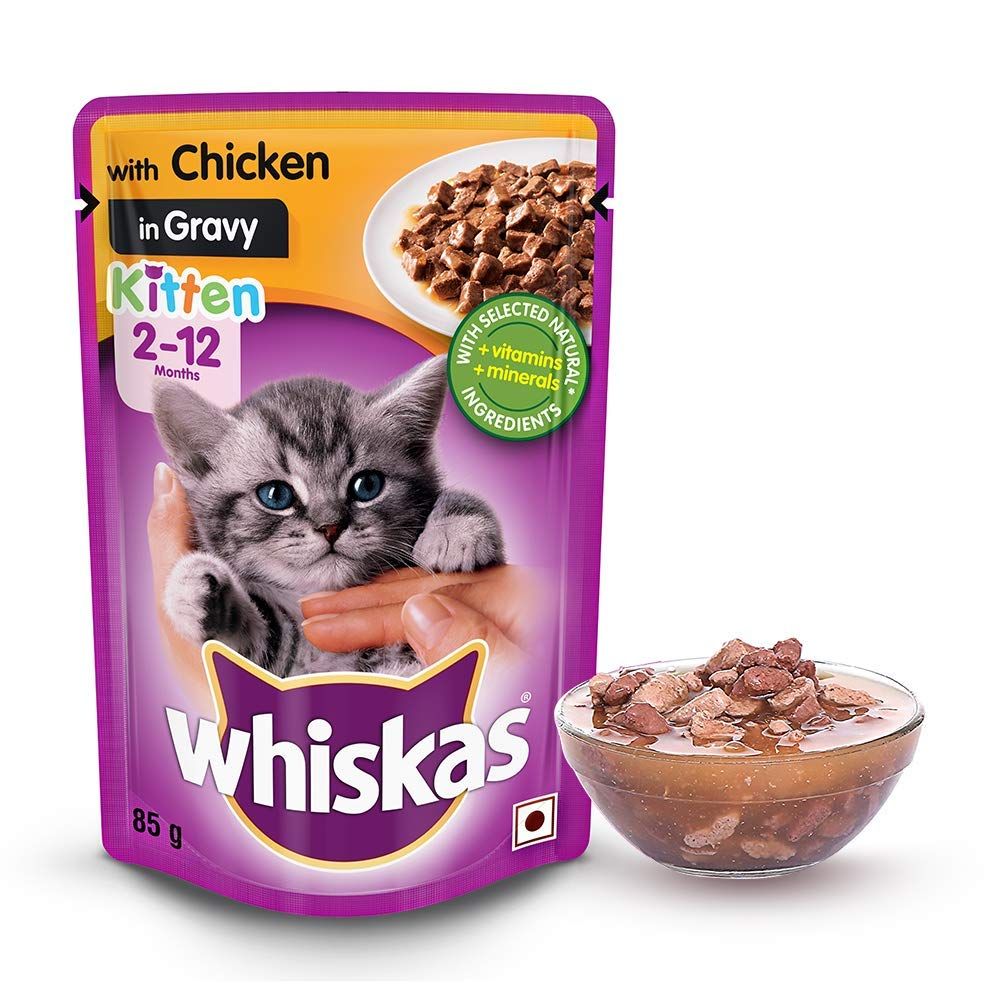 Whiskas Kitten Chicken In Gravy 85GrmX12 Pieces