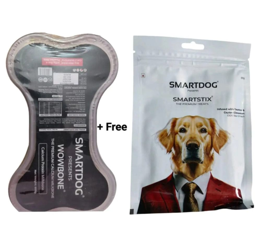 SMARTDOG WowBone 300g pack Get 1 smartstix pouch free 