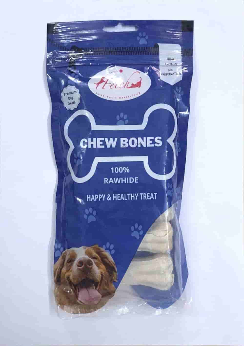 Fetch Rawhide Chew Bones 3 inch 6 piece/pack