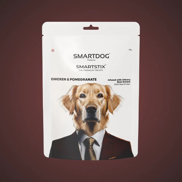 Smartdog Smartstix Chicken & Pomegranate 85gm Pack