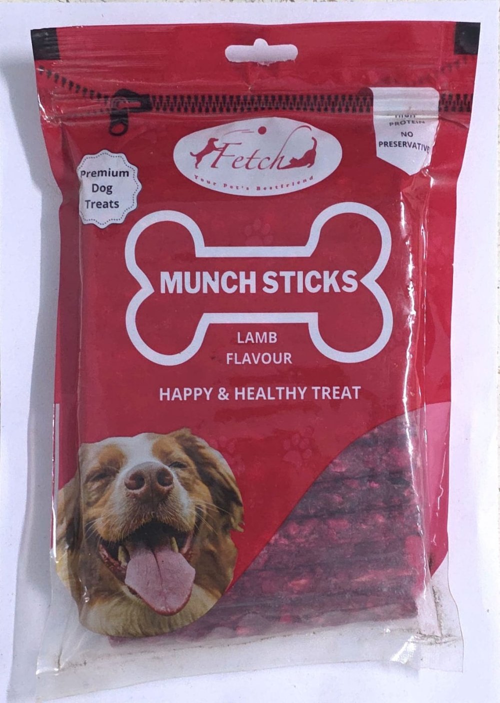 Fetch Premium Dog Chew Munchy Sticks 450gm Pack