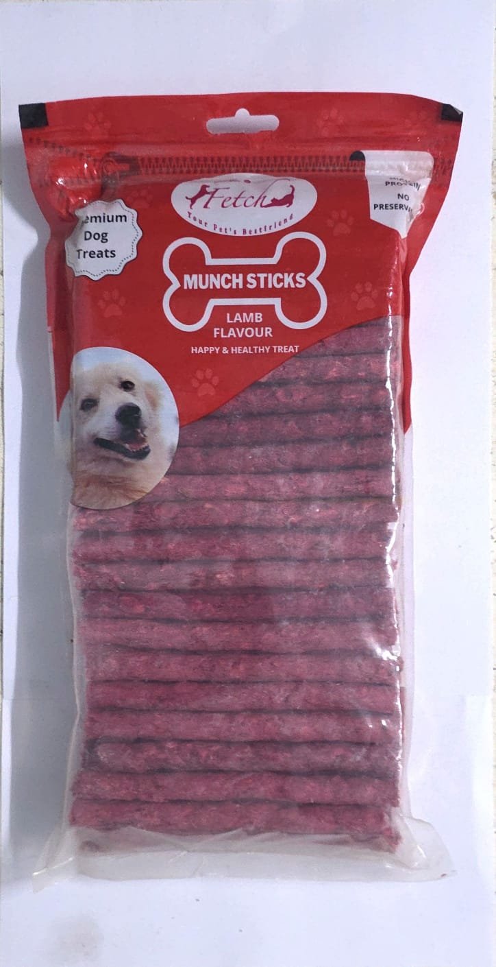 FETCH PREMIUM DOG MUNCH STICKS | LAMB FLAVOR | 800G PACK