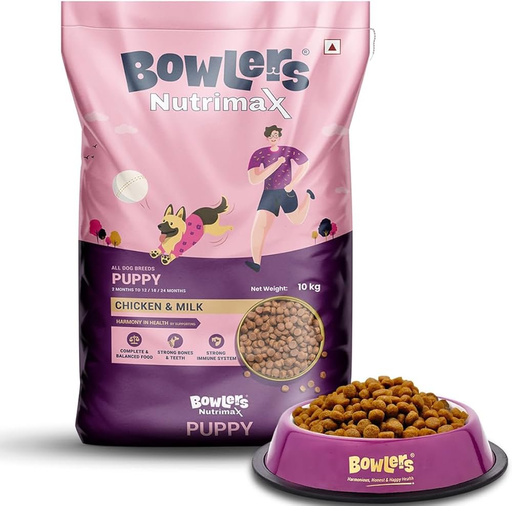 Bowlers Nutrimax Puppy Chicken & Milk Dry Dog Food – 10 kg