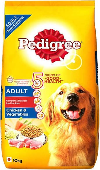 Pedigree Adult Chicken & Vegetables Dry Dog Food – 10 kg