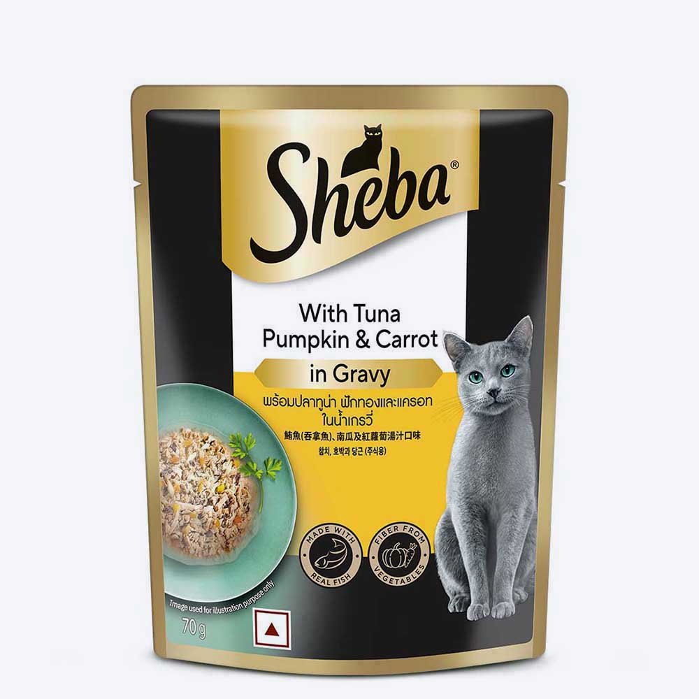 Sheba Tuna, Pumpkin & Carrot in Gravy Adult Wet Food (70g)
