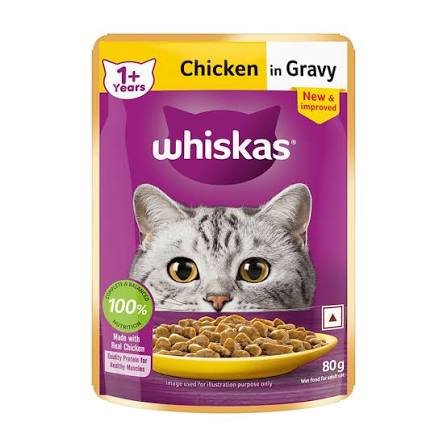 Whiskas Chicken Adult Wet Food (80g)
