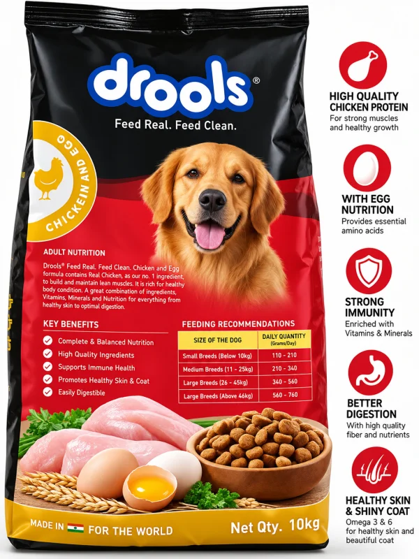 Drools Adult Nutrition – 10 kg Chicken & Egg