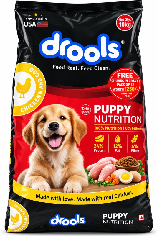 Drools Puppy Nutrition – 10 kg Chicken & Egg