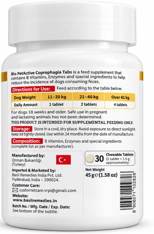 BIO PET | Coprophagia For Dogs 30 tablet