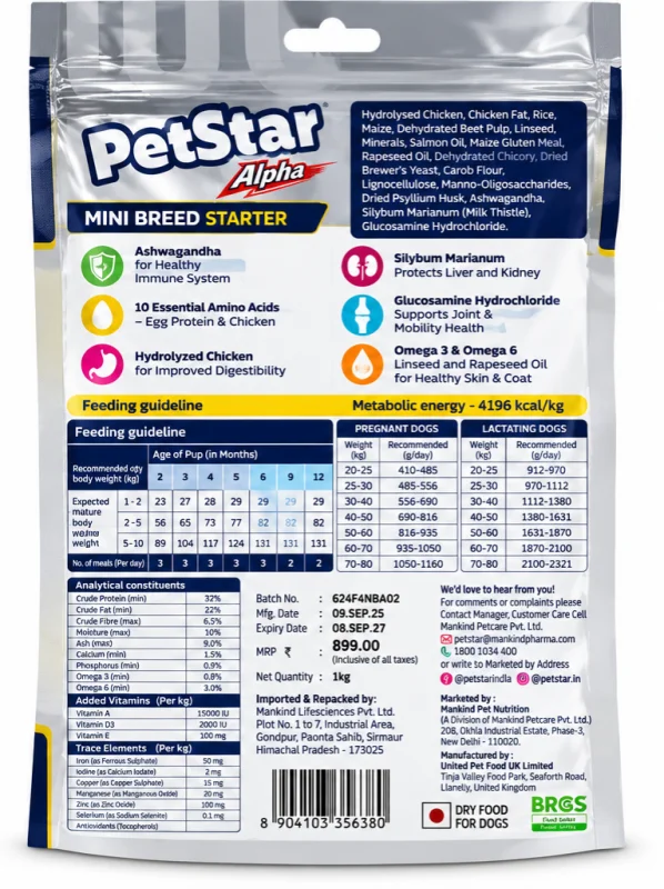 PETSTAR | Alpha (Mini Breed Starter)-1 kg