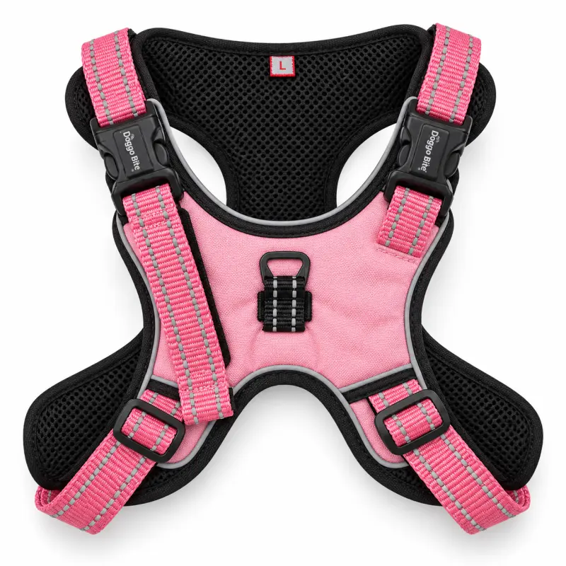 DB Reflective Padded Dog Harness Pink, L