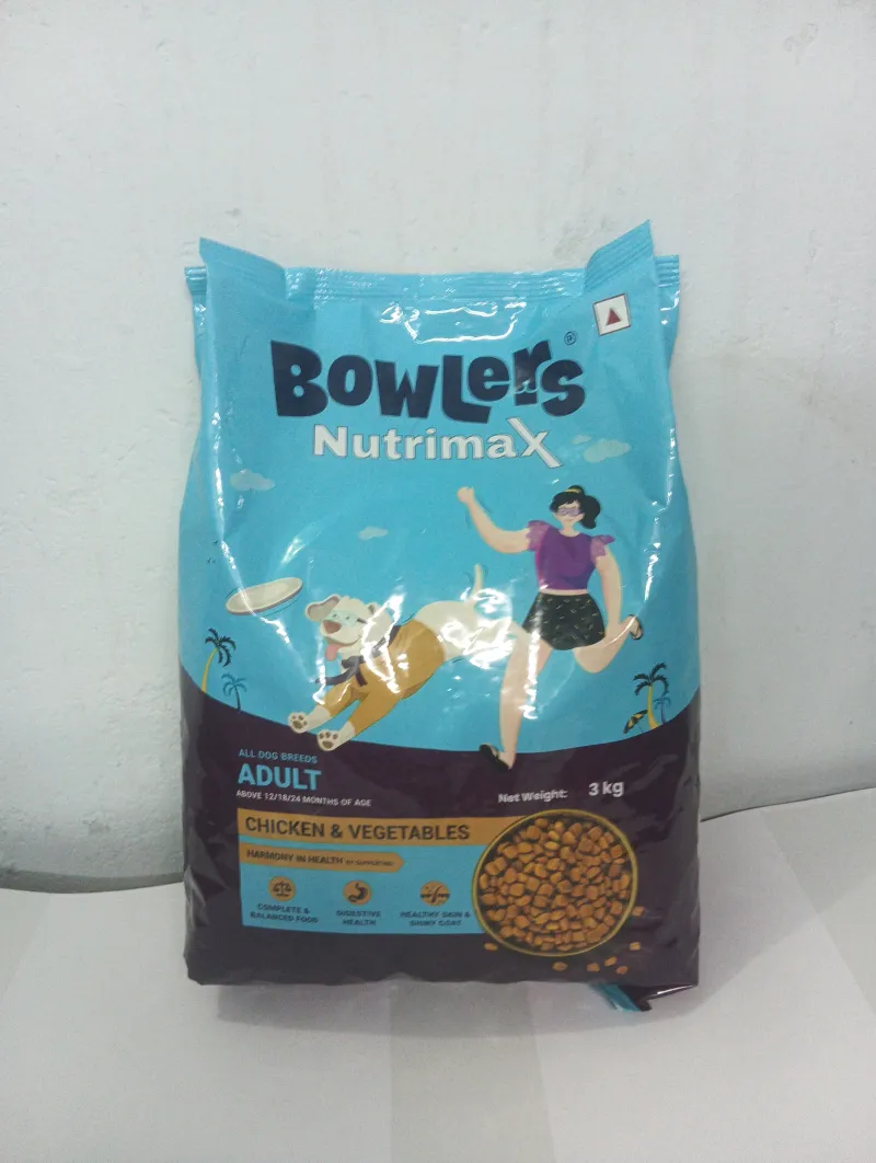 Bowlers Nutrimax Adult Dry Dog Food – Chicken & Vegetables Flavour (3 kg)