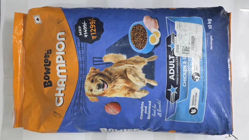 Bowlers Champion Adult Chicken & Egg Dry Dog Food – 10 kg