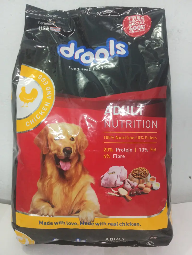 Drools Adult Dry Dog Food – Chicken & Egg (3 kg)