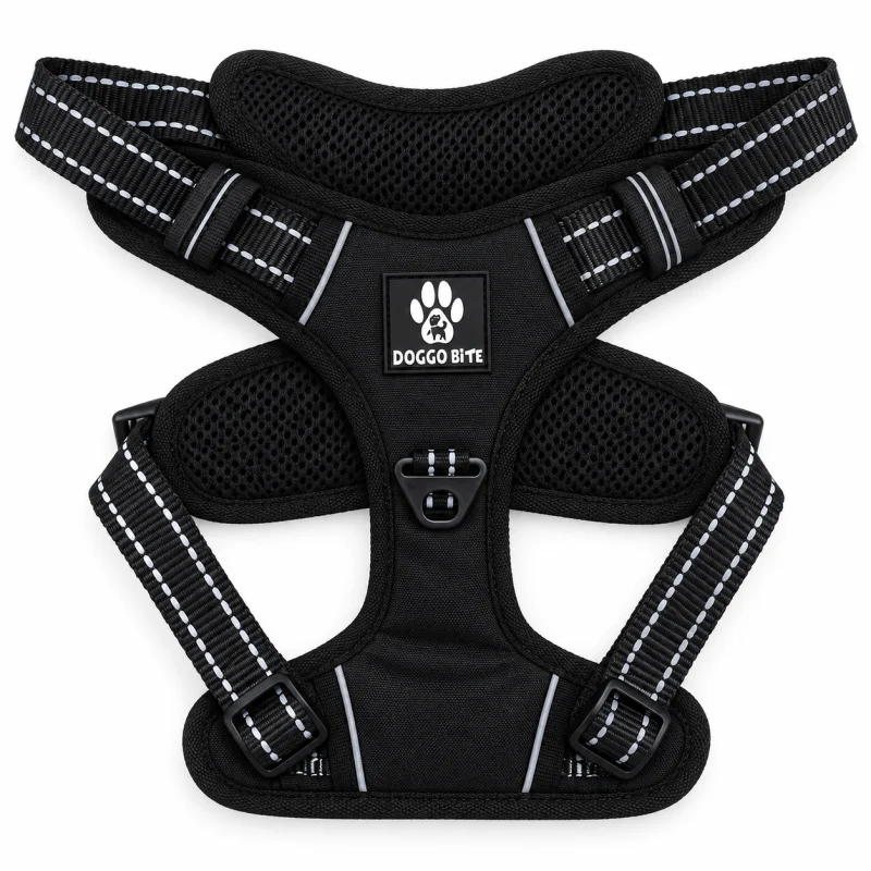 DB Reflective Padded Dog Harness – Black, XL - Buy Online at Pets Heaven