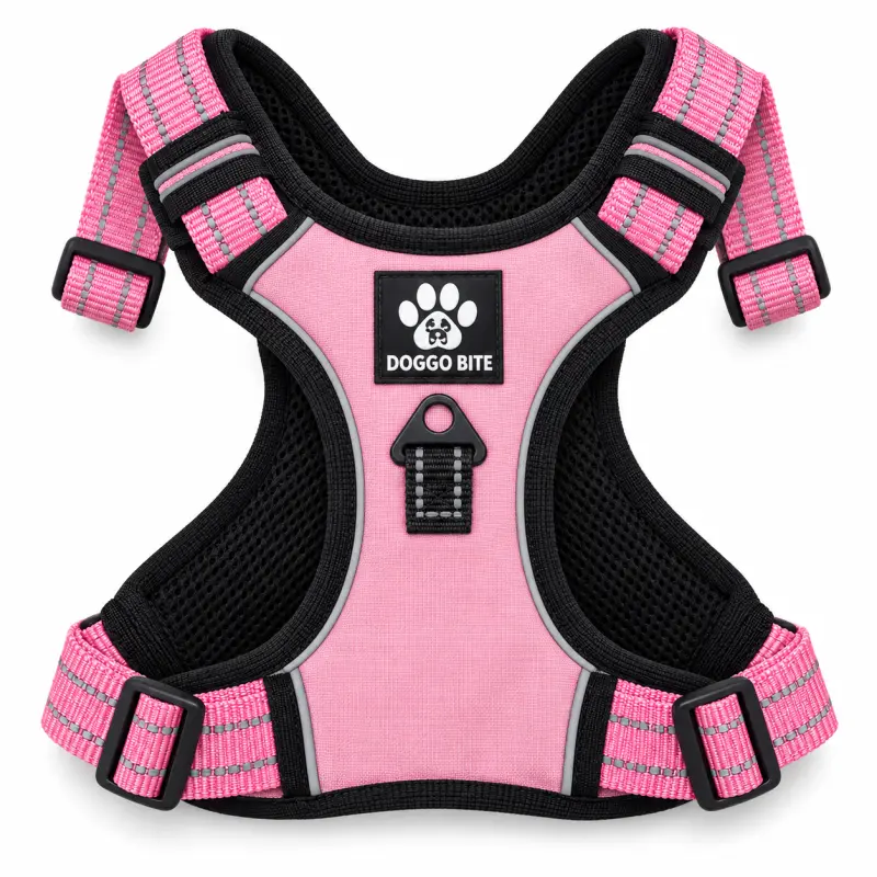 DB Reflective Padded Dog Harness Pink, L - Buy Online at Pets Heaven