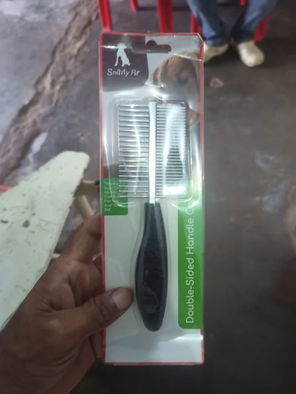 Double Sided Hand Comb Black