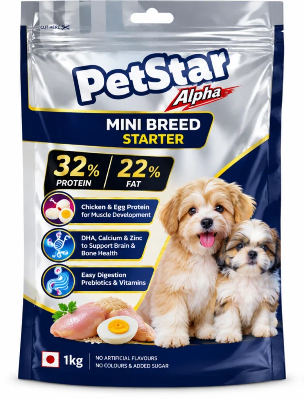 PETSTAR | Alpha (Mini Breed Starter)-1 kg - Buy Online at Pets Heaven