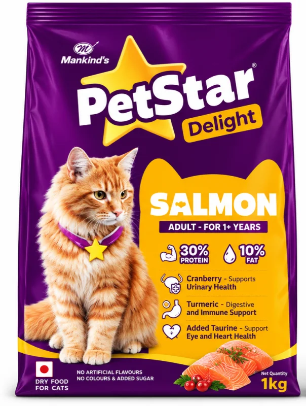 PetStar Adult Salmon -1kg - Buy Online at Pets Heaven
