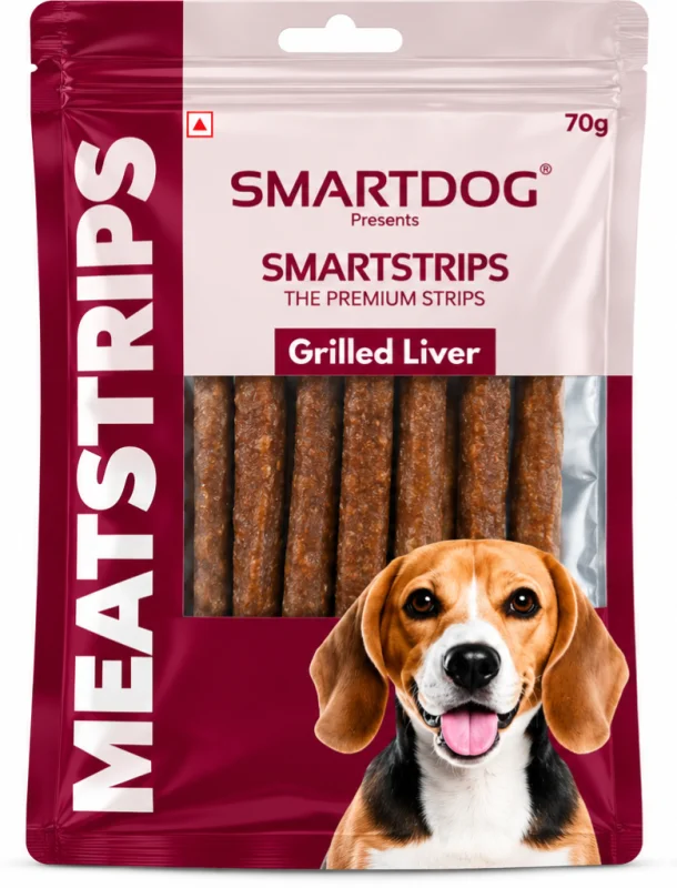 SMARTDOG | SmartStrips Grilled Liver -70g - Buy Online at Pets Heaven
