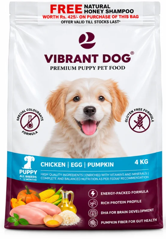 Vibrant Puppy Food - 4 kg - Buy Online at Pets Heaven