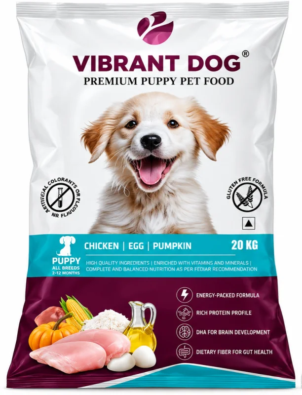 VIBRANT Puppy Food -20 kg - Buy Online at Pets Heaven