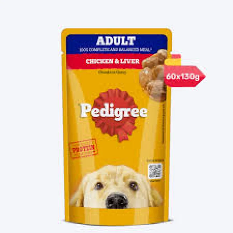 Pedigree Adult Chicken & Liver (130g) – Wet Dog Food