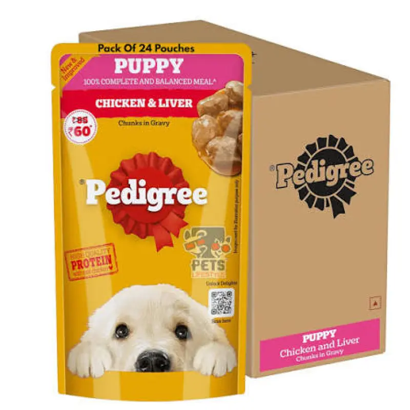 Pedigree Puppy Chicken & Liver (130g) – Wet Dog Food