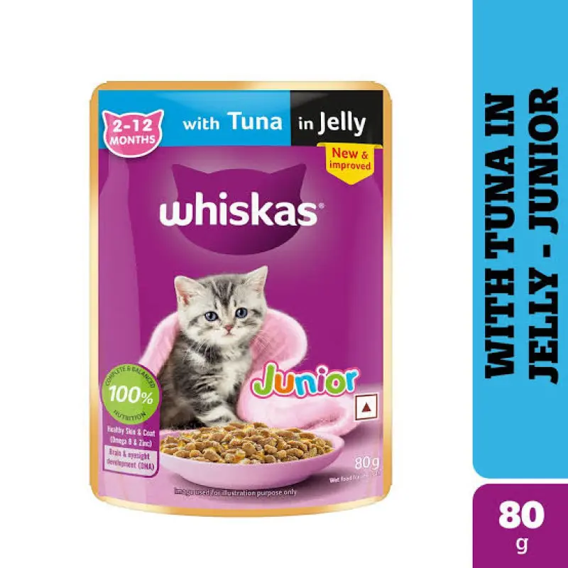 Whiskas Tuna in Jelly Adult Wet Food (80g)