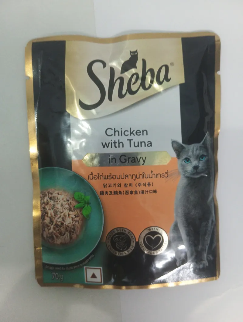 Sheba Chicken with Tuna in Gravy Adult Wet Food (70g)