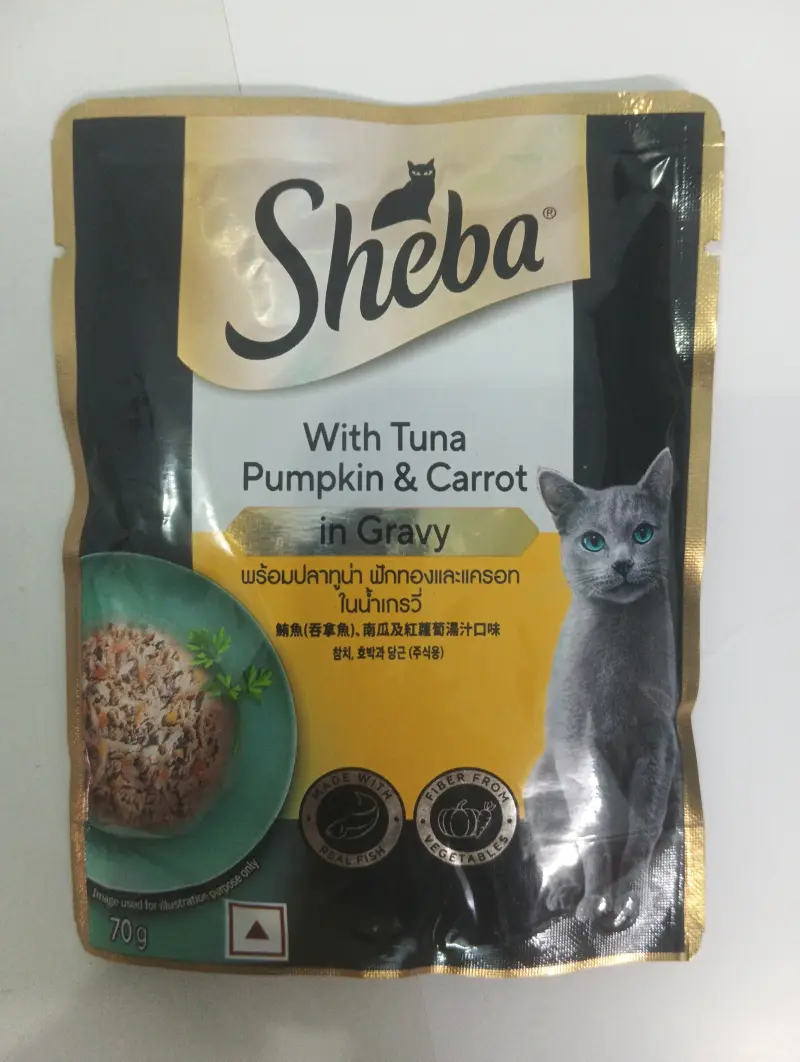 Sheba Tuna, Pumpkin & Carrot in Gravy Adult Wet Food (70g)