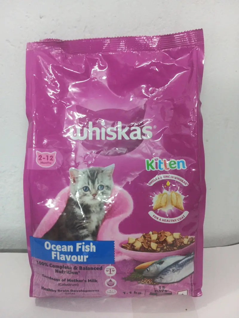 Whiskas Kitten Dry Cat Food – Ocean Fish Flavour (1.2 kg)